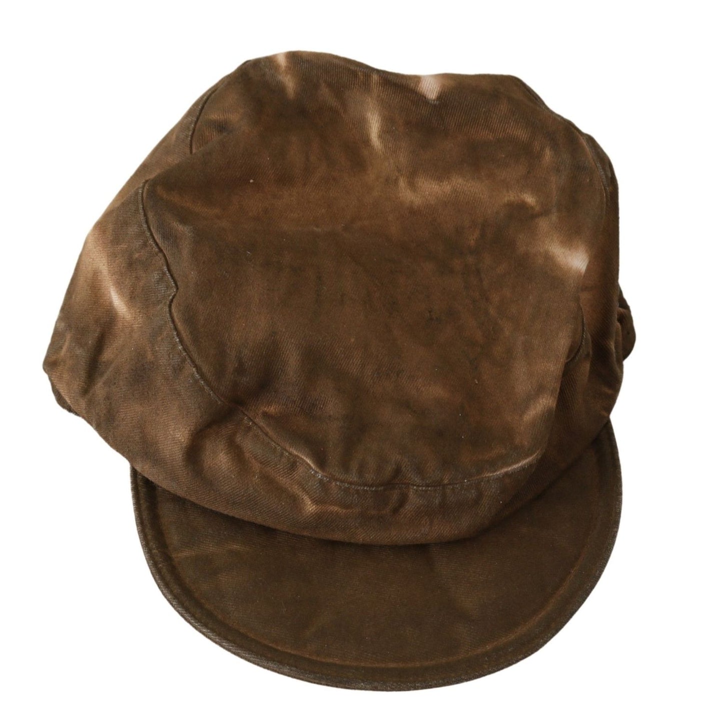 Costume National Brown Newsboy Beret Cabbie Fedora Hat Costume National