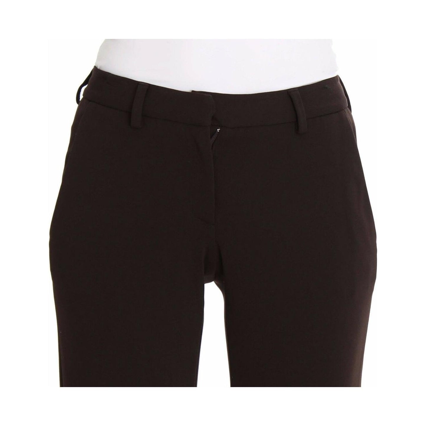 Ermanno Scervino Brown Stretch Casual Trousers Pants Ermanno Scervino