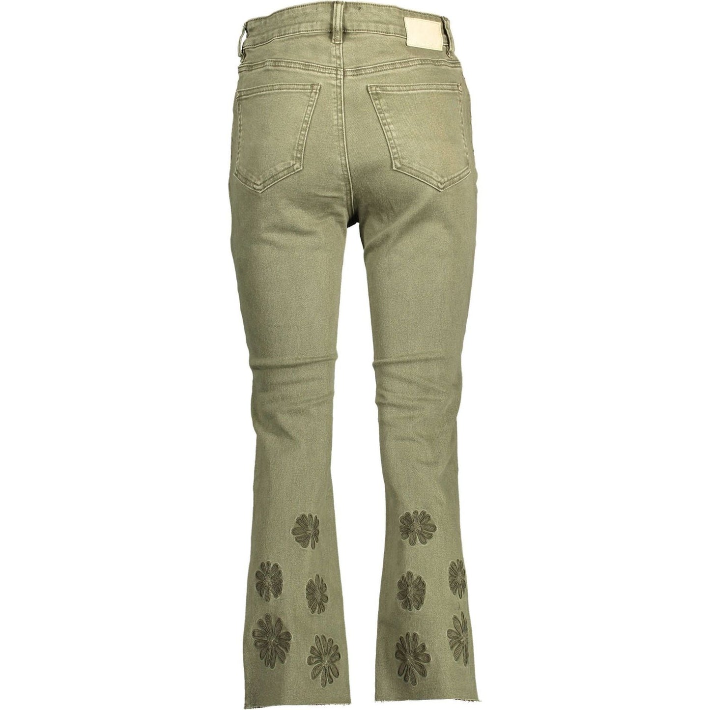 Desigual Green Cotton Jeans & Pants