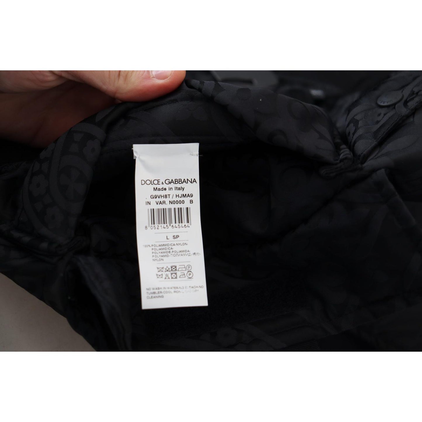 Dolce & Gabbana Black Nylon Full Zip Sleeveless Jacket Dolce & Gabbana