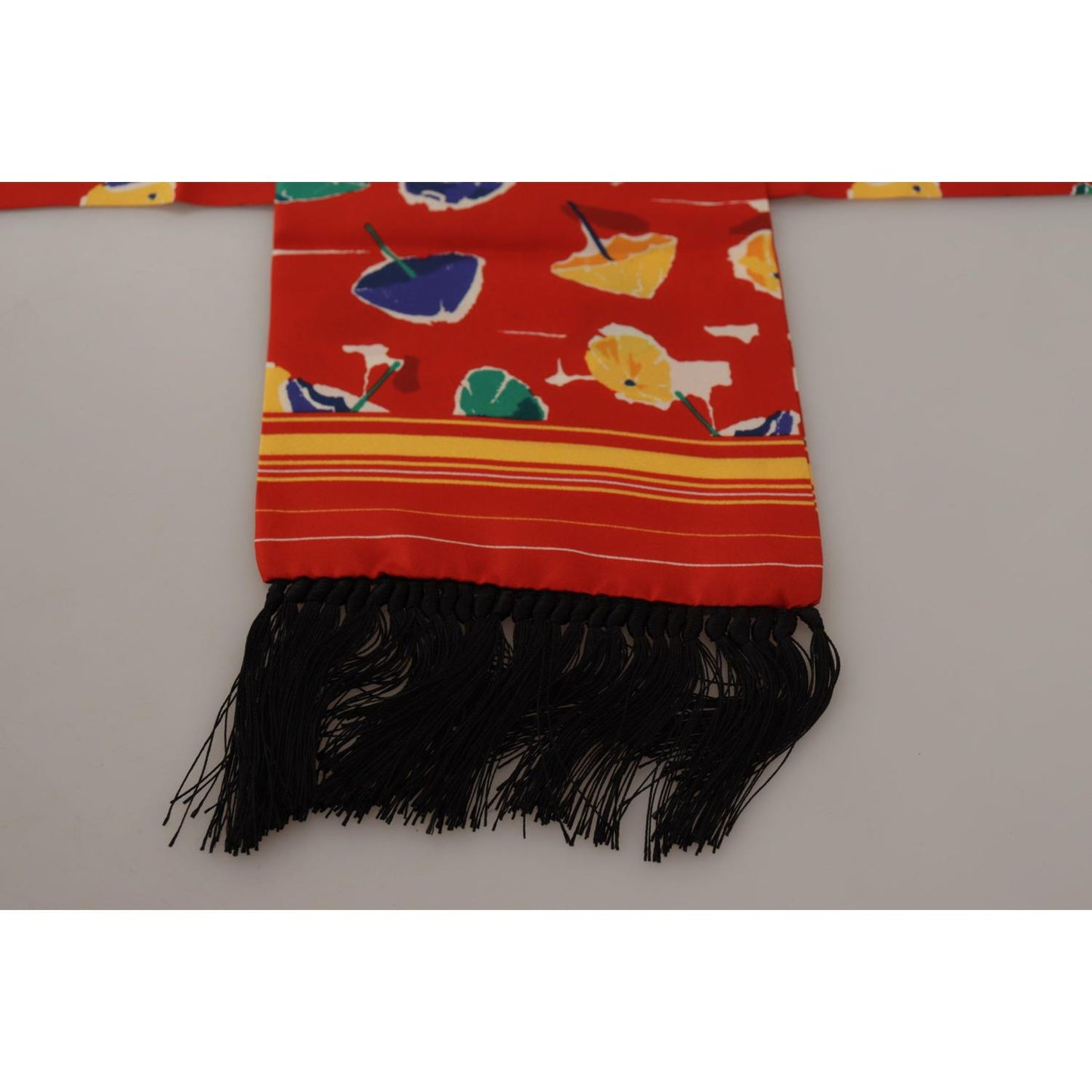 Dolce & Gabbana Multicolor DG Umbrellas Print Shawl Fringe Scarf Dolce & Gabbana