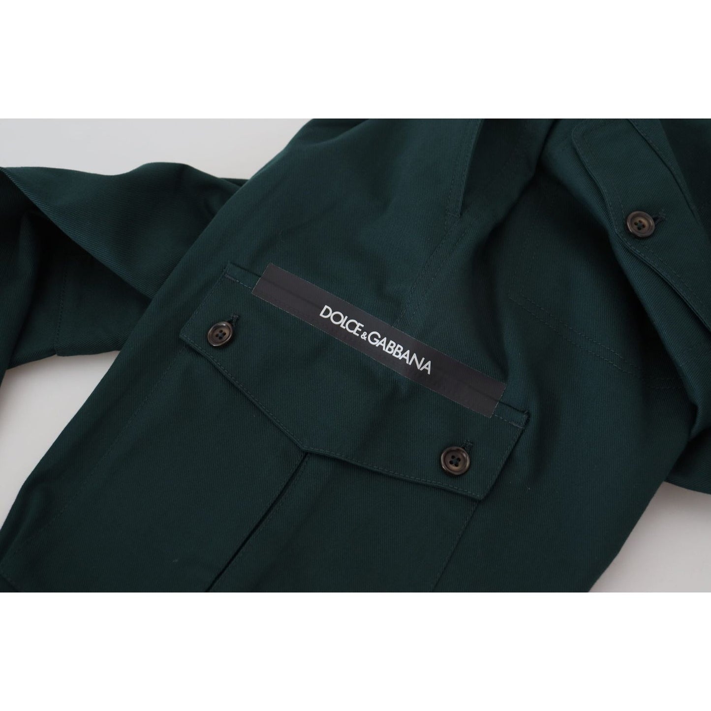 Dolce & Gabbana Green Cargo Cotton Stretch Jeans Pant Dolce & Gabbana