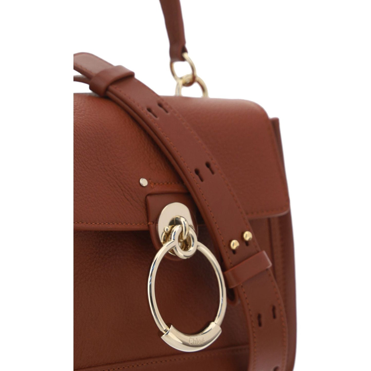 Chloé Brown Calf Leather Tess Handbag Chloé