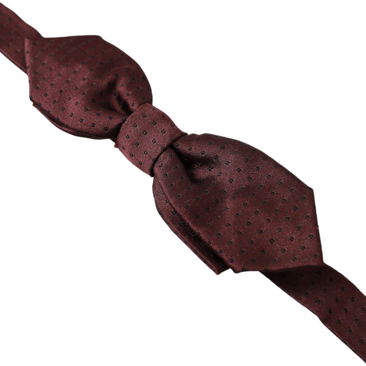 Dolce & Gabbana Red Bordeaux Silk Slim Adjustable Neck Papillon Bow Tie Dolce & Gabbana