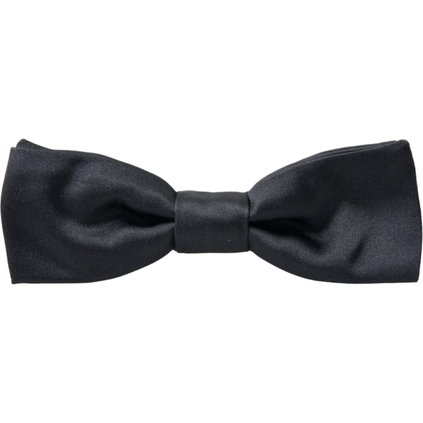 Dolce & Gabbana Dark Gray Silk Adjustable Neck Men Papillon Bow Tie Dolce & Gabbana