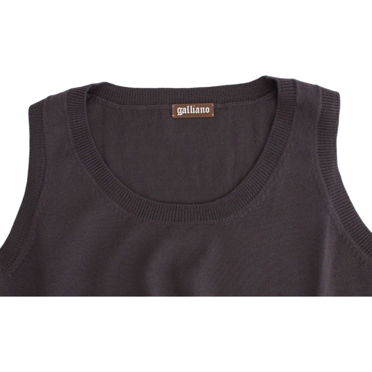 John Galliano Brown knit tank top John Galliano