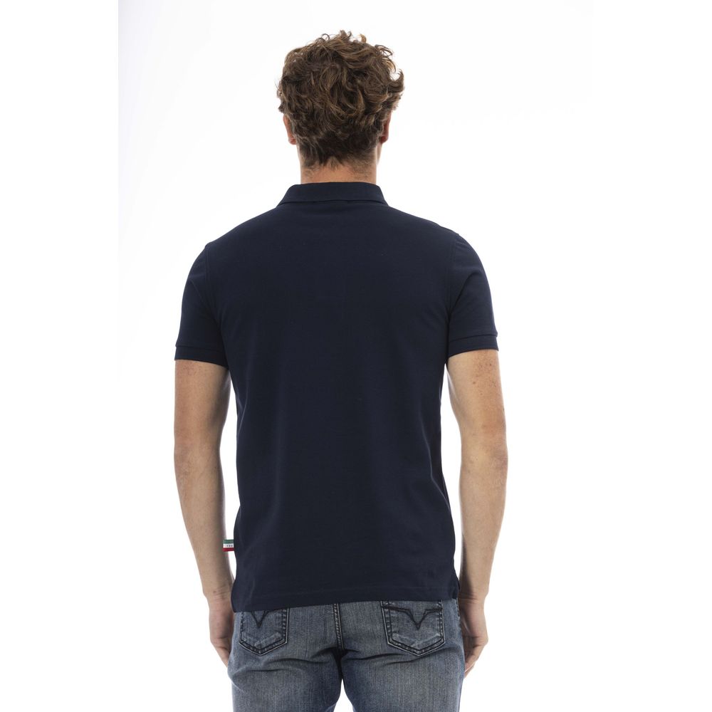 Baldinini Trend Blue Cotton Polo Shirt Baldinini Trend