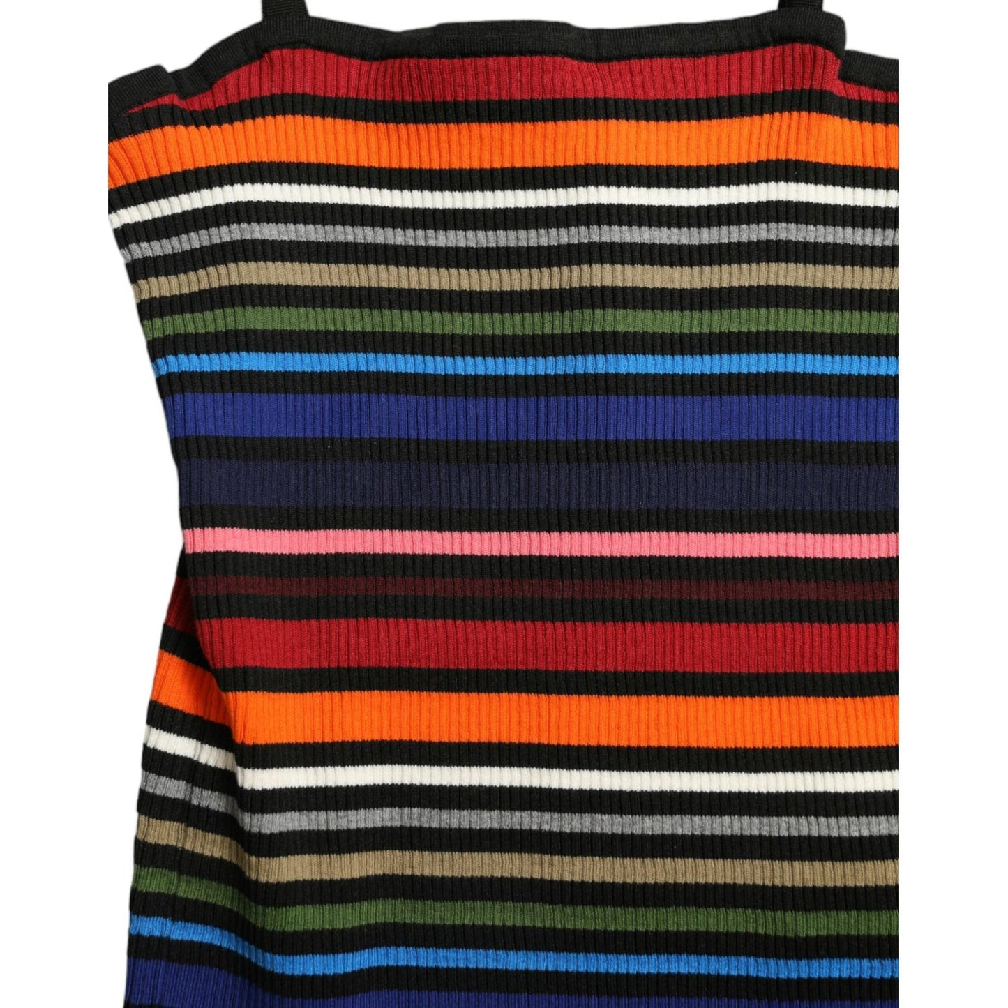 Dolce & Gabbana Multicolor Stripes Spaghetti Strap Tank Top Dolce & Gabbana