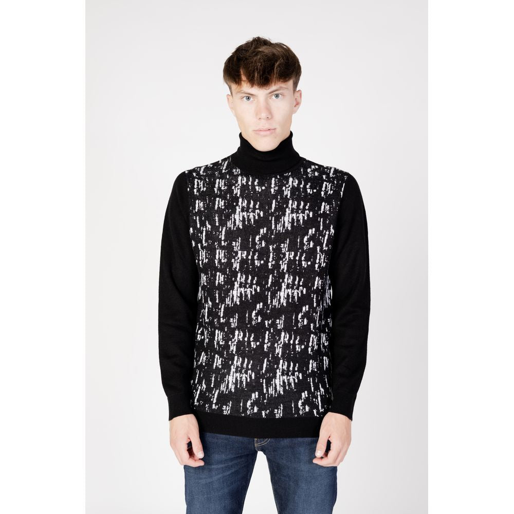 Antony Morato Black Wool Turtleneck Antony Morato