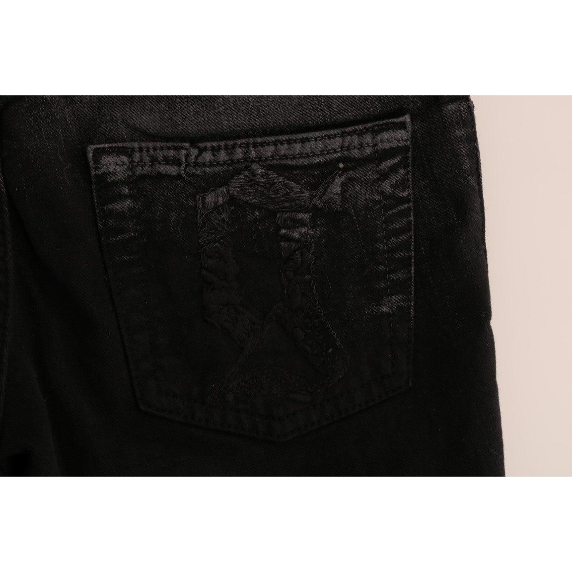 John Galliano Gray Wash Cotton Stretch Regular Fit Jeans John Galliano