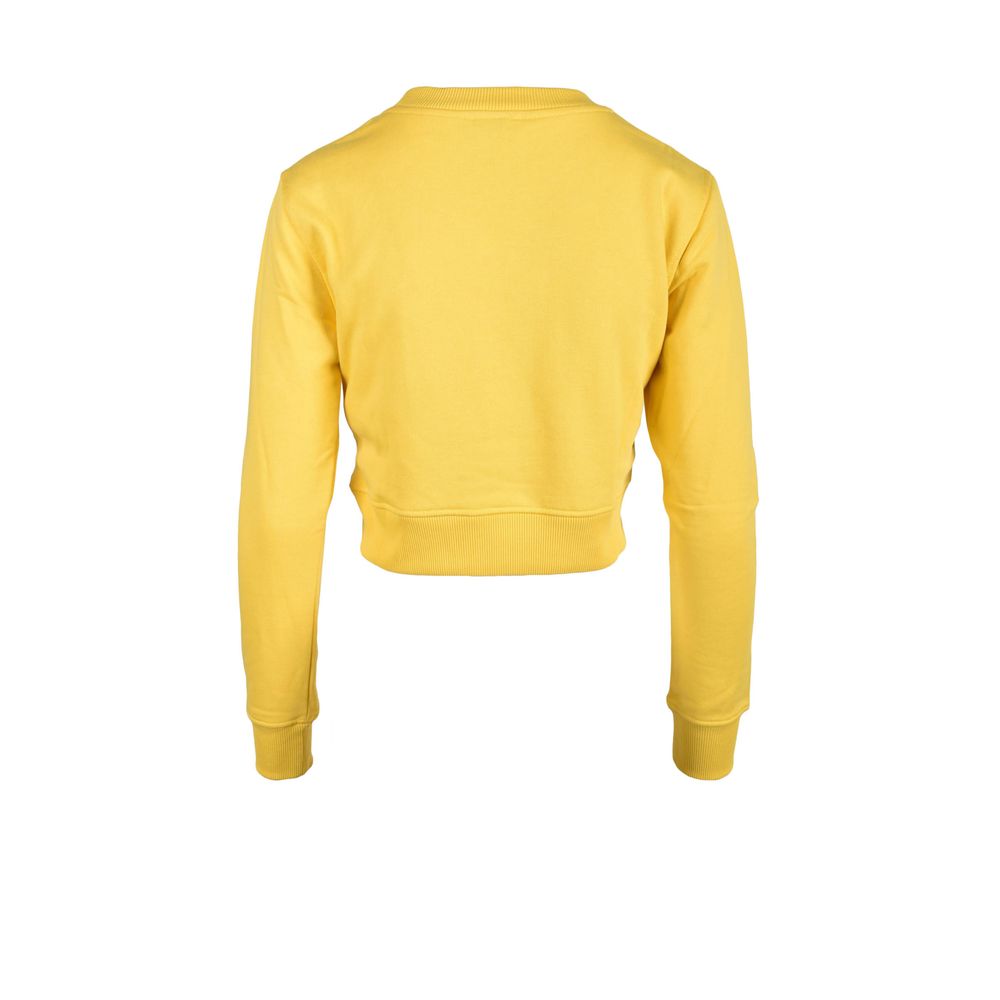 Diesel Yellow Cotton Sweatshirt Diesel