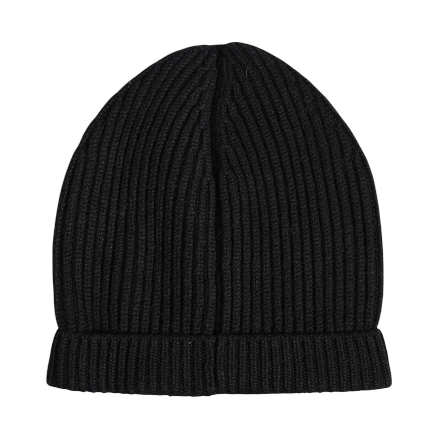 Dolce & Gabbana Black Cashmere Knitted Winter Beanie Hat Dolce & Gabbana