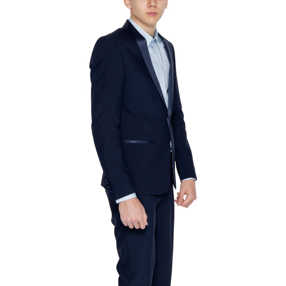 Antony Morato Blue Polyester Blazer Antony Morato