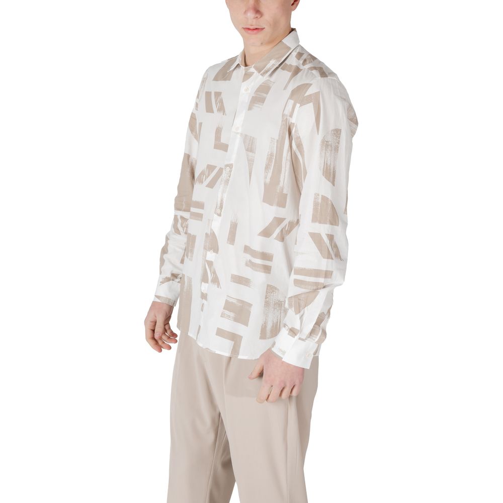 Antony Morato Beige Viscose Shirt Antony Morato