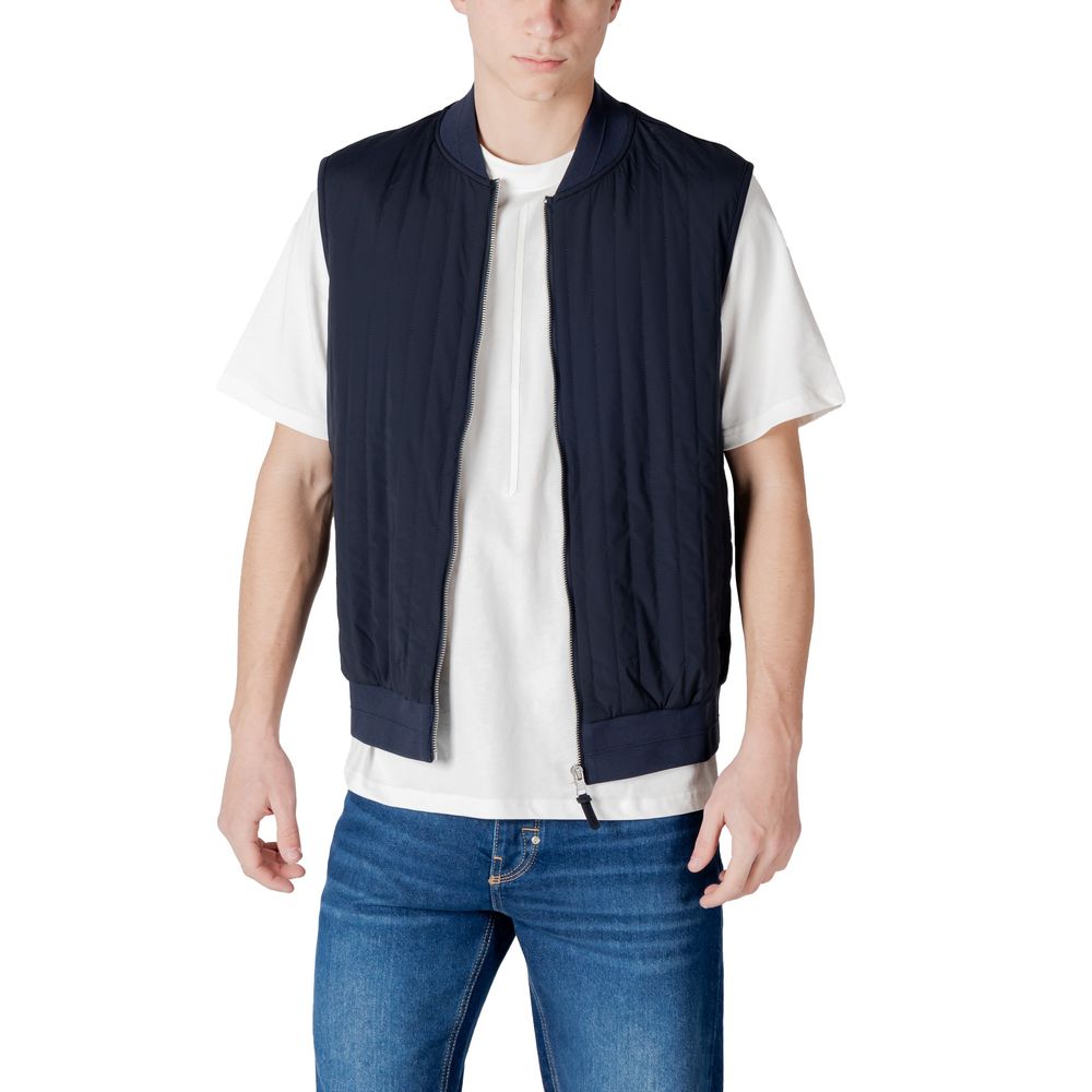 Antony Morato Blue Cotton Jackets & Coat Antony Morato