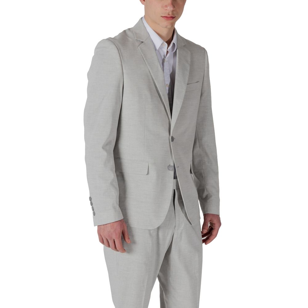 Antony Morato Gray Polyester Blazer Antony Morato