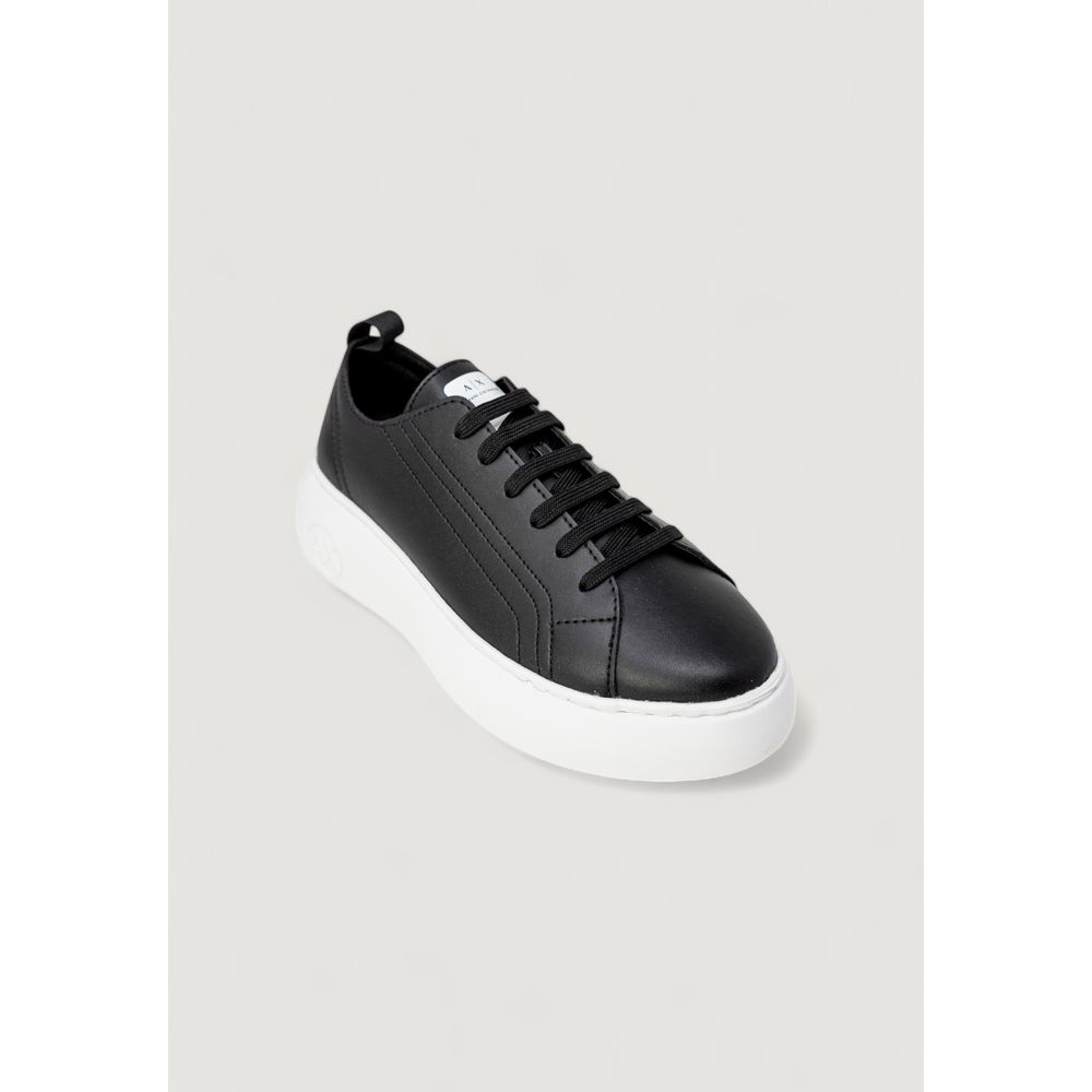 Armani Exchange Black Artificial Leather Low Top Sneakers Armani Exchange