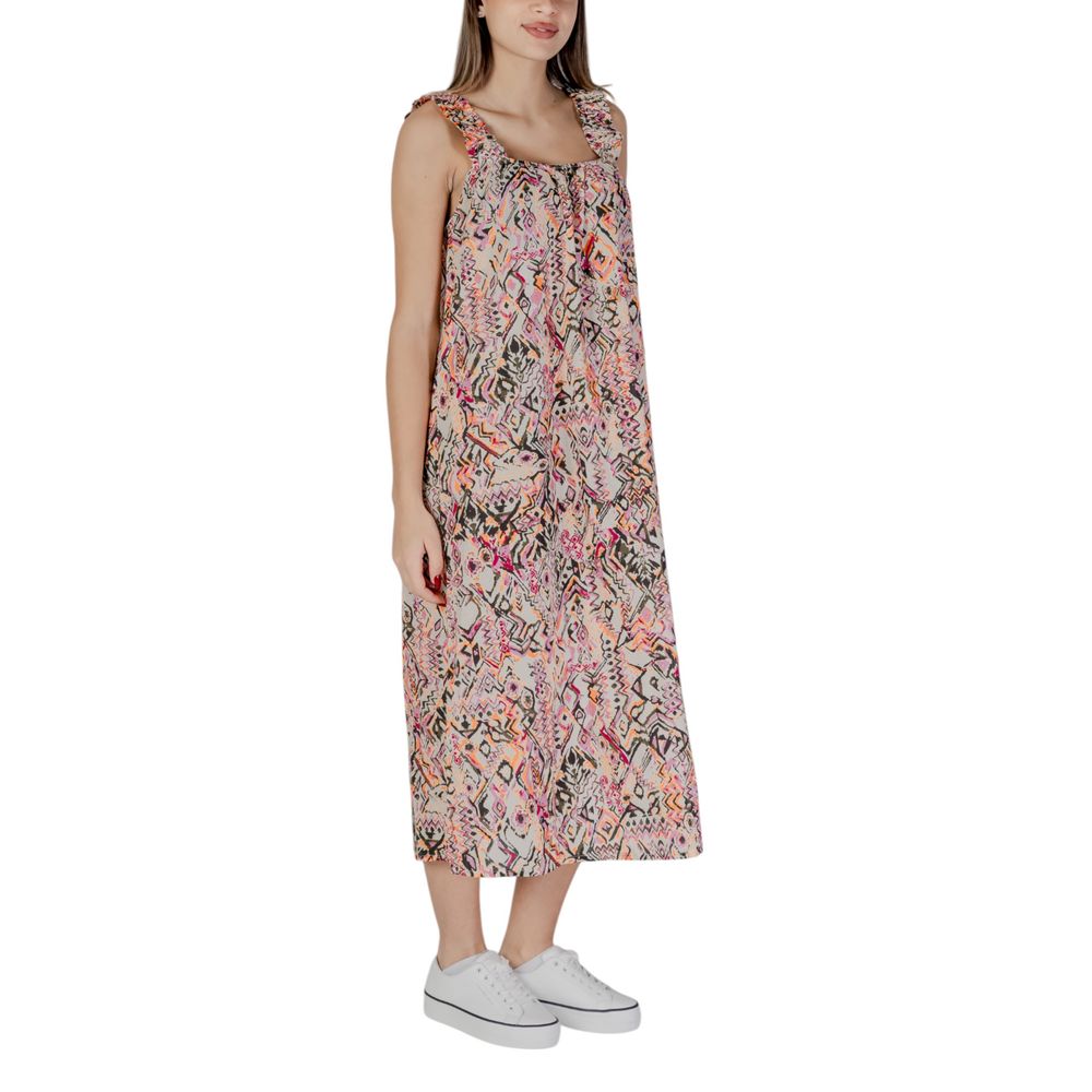 B.Young Multicolor Cotton Long Dress B.Young