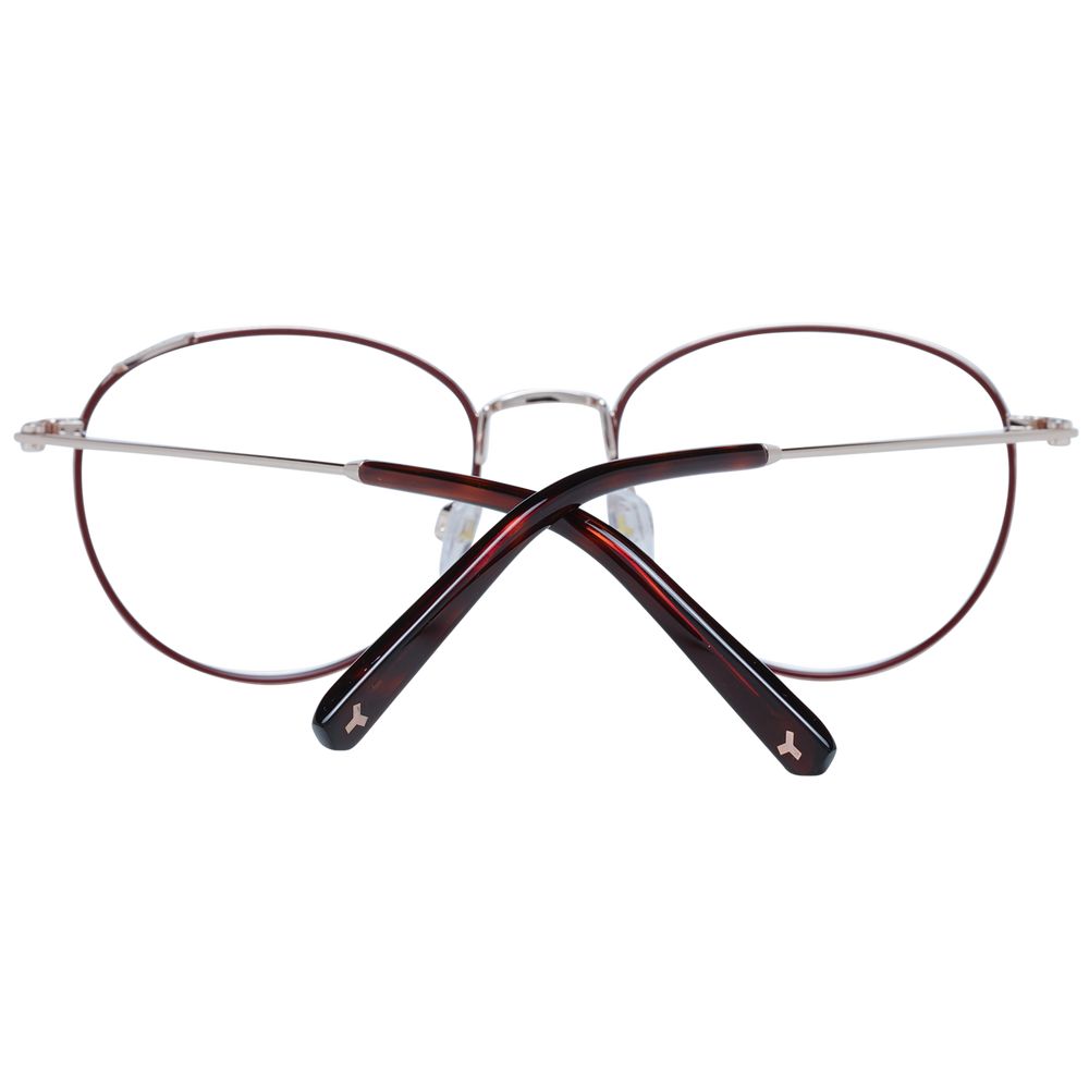 Bally Burgundy Metal Glasses (Frames) Bally