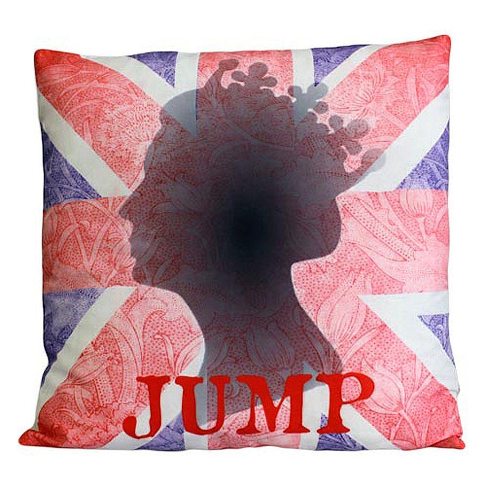 CUSCINI LETTERARI - Copricuscino in Juta lavata / Cotton pillow case JUMP - Size 40x40cm FASHION ACCESSORIES