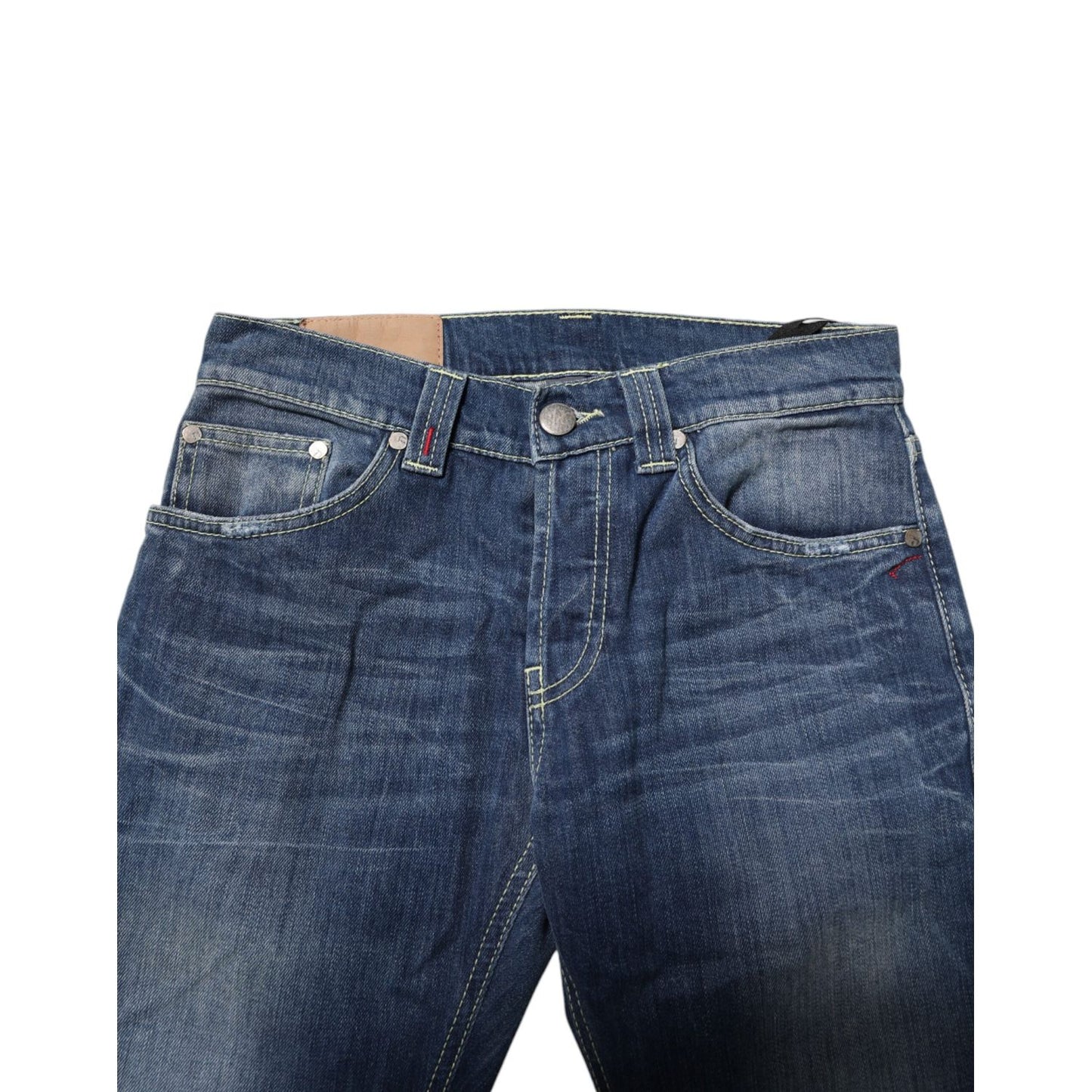 Dondup Blue Washed Skinny Fit Casual Men Denim Jeans Dondup