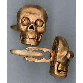 AMBROSINI JEWELS - GEMELLI ARGENTO 925° grandi teschio finitura rosé AMBROSINI JEWELS