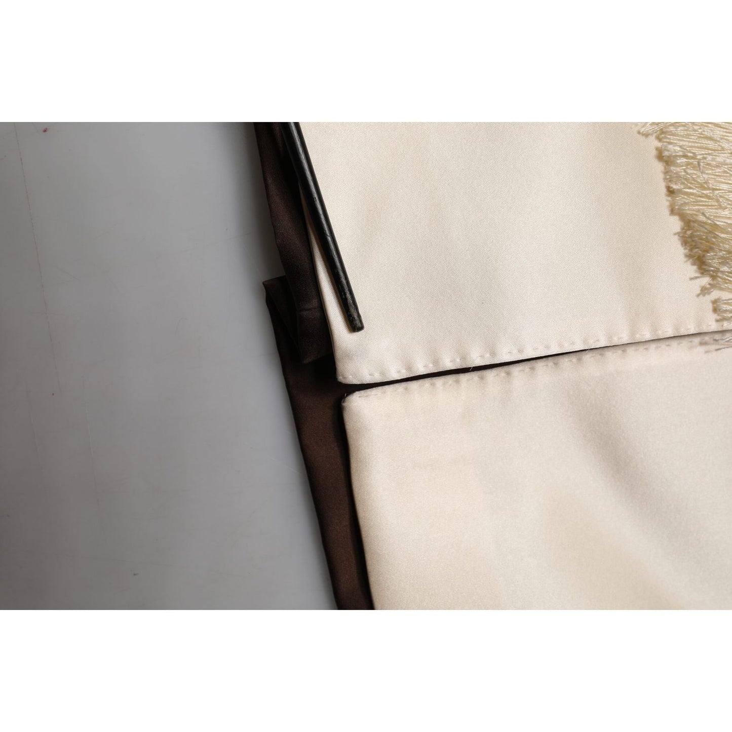 Dolce & Gabbana Brown Cream Lounge Belted Bathrobe Jacket