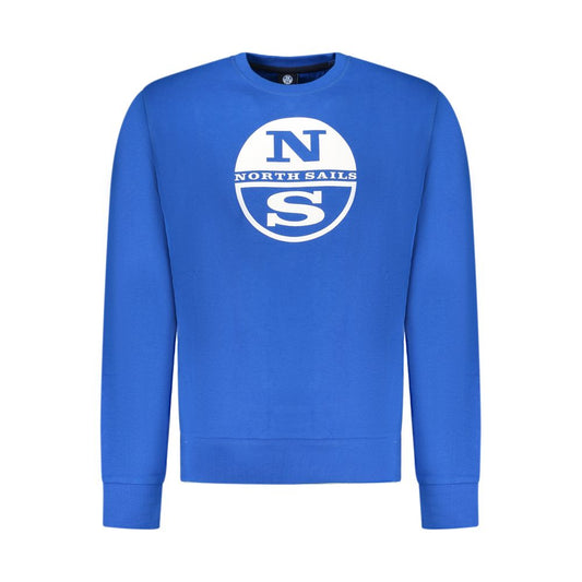 North Sails Blue Cotton Men Sweatshirt 1728,3XL,67403481248,Blue,Clothing,L,M,Men,New with tags,North Sails,S,Sweaters - Clothing,Sweatshirts - Sweaters - Clothing,XL,XXL