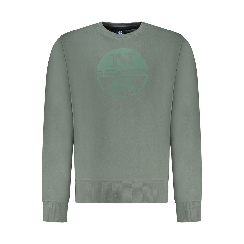 North Sails Verde Cotton Men Sweatshirt 1728,3XL,67403481248,Clothing,Green,L,M,Men,New with tags,North Sails,S,Sweaters - Clothing,Sweatshirts - Sweaters - Clothing,XL,XXL
