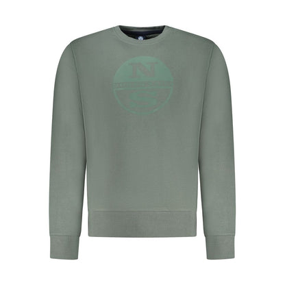 North Sails Verde Cotton Men Sweatshirt 1728,3XL,67403481248,Clothing,Green,L,M,Men,New with tags,North Sails,S,Sweaters - Clothing,Sweatshirts - Sweaters - Clothing,XL,XXL