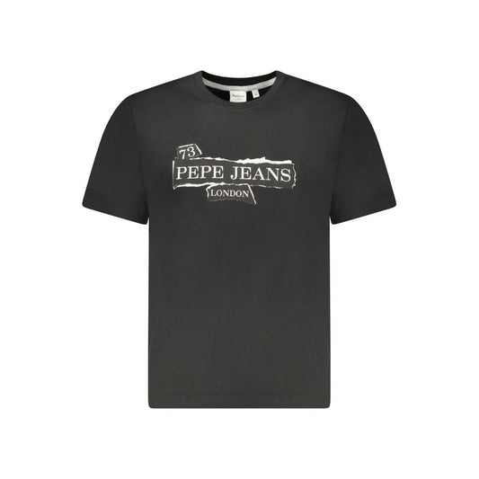 Pepe Jeans Black Cotton Men's T-Shirt 1728,67403481248,Black,Clothing,L,M,Men,New with tags,Pepe Jeans,S,T-Shirts - Clothing,XL,XXL