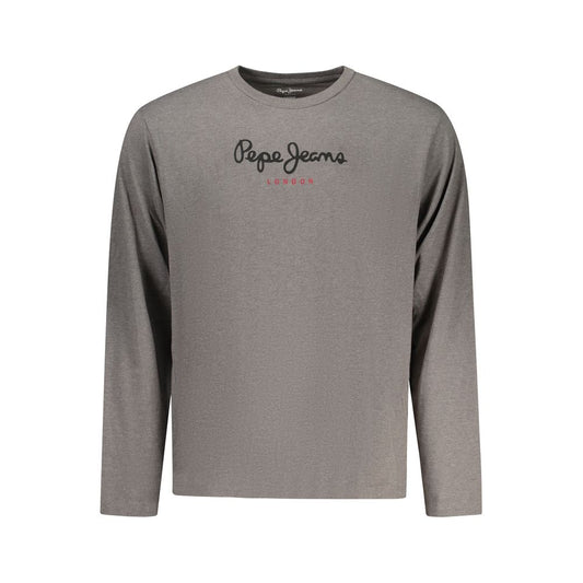 Pepe Jeans Grigio Cotton Men T-Shirt 1728,67403481248,Clothing,Gray,L,Long Sleeve - T-Shirts - Clothing,M,Men,New with tags,Pepe Jeans,S,Sportswear - Clothing,T-Shirts - Clothing,XL,XXL