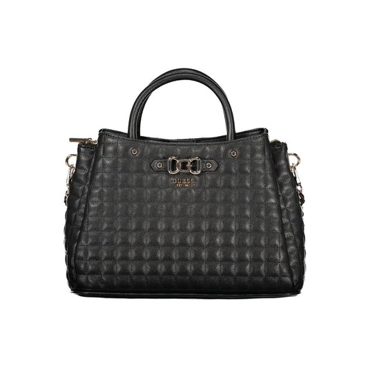 Guess Jeans Black Polyurethane Women Handbag 1728,67403481248,Bags,Black,Guess Jeans,Handbags - Bags,New with tags,Women