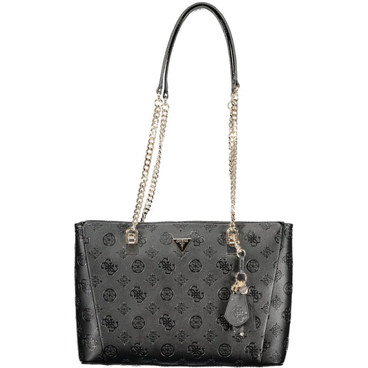 Guess Jeans Nero Poliuretano Women Handbag 1728,67403481248,Bags,Black,Guess Jeans,Handbags - Bags,New with tags,Women