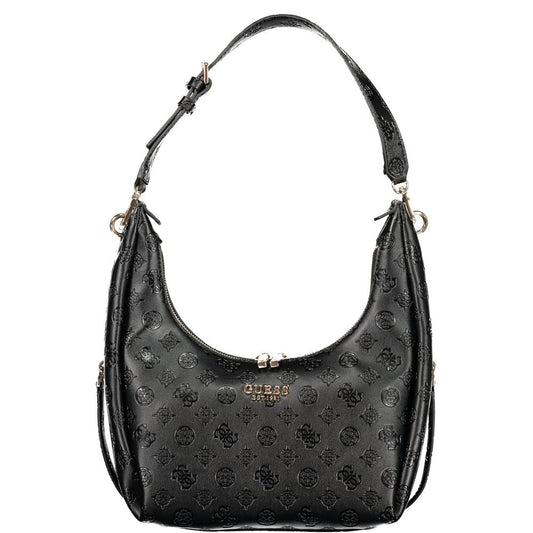 Guess Jeans Black Polyurethane Women's Handbag 1728,67403481248,Bags,Black,Guess Jeans,Handbags - Bags,New with tags,Women