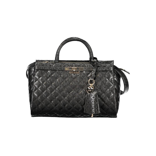 Guess Jeans Black Polyurethane Women's Handbag 1728,67403481248,Bags,Black,Guess Jeans,Handbags - Bags,New with tags,Women