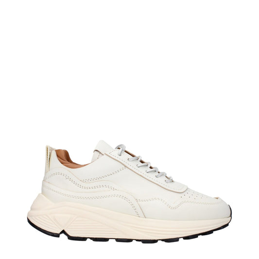 Buttero Blue Leather Low Top Sneakers