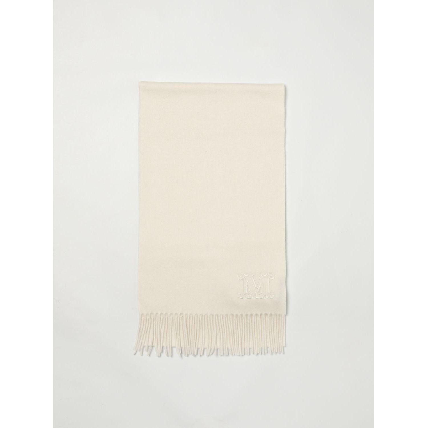 Max Mara White Cashmere Scarf