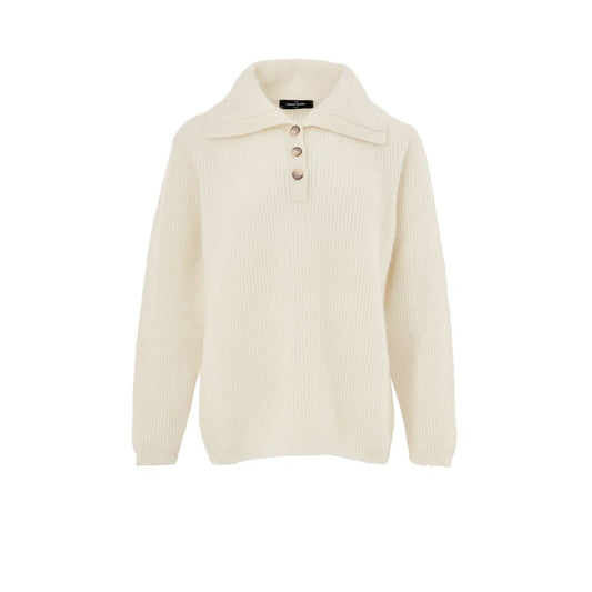 Gran Sasso White Wool Polo Shirt