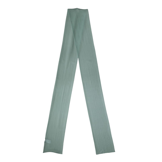 Dolce & Gabbana Teal Silk Sash Wrap Foulard Stole 292cm x 19cm Scarf