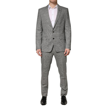 Dolce & Gabbana Gray MARTINI Single Breasted Formal 2PC Suit