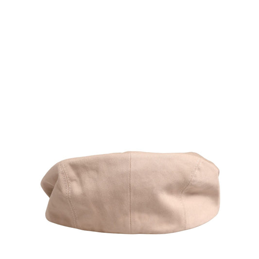 Dolce & Gabbana Men Beige Cotton Newsboy Cloth Capello Hat