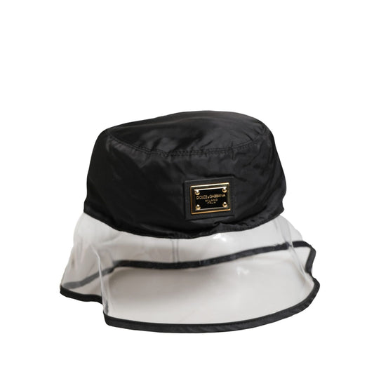 Dolce & Gabbana Men Black Plastic Fisherman Bucket Capello Hat
