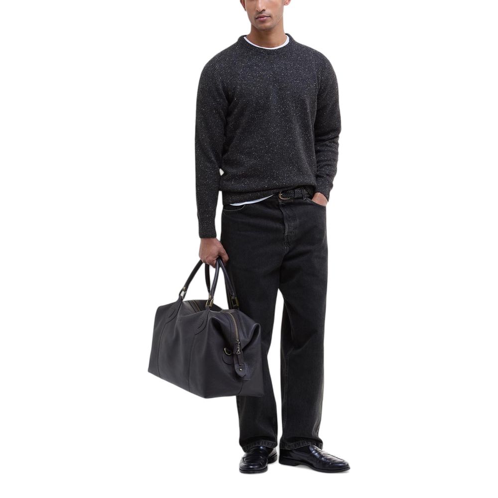 Barbour Black Wool Sweatshirt