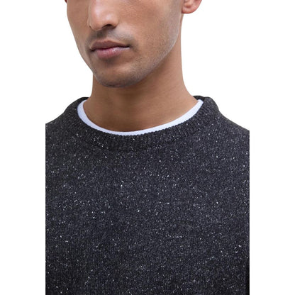 Barbour Black Wool Sweatshirt