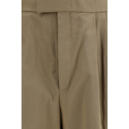 Thom Browne Beige Cotton Casual Pants
