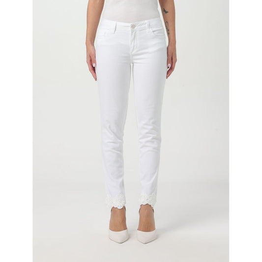 Liu Jo White Cotton Skinny Jeans