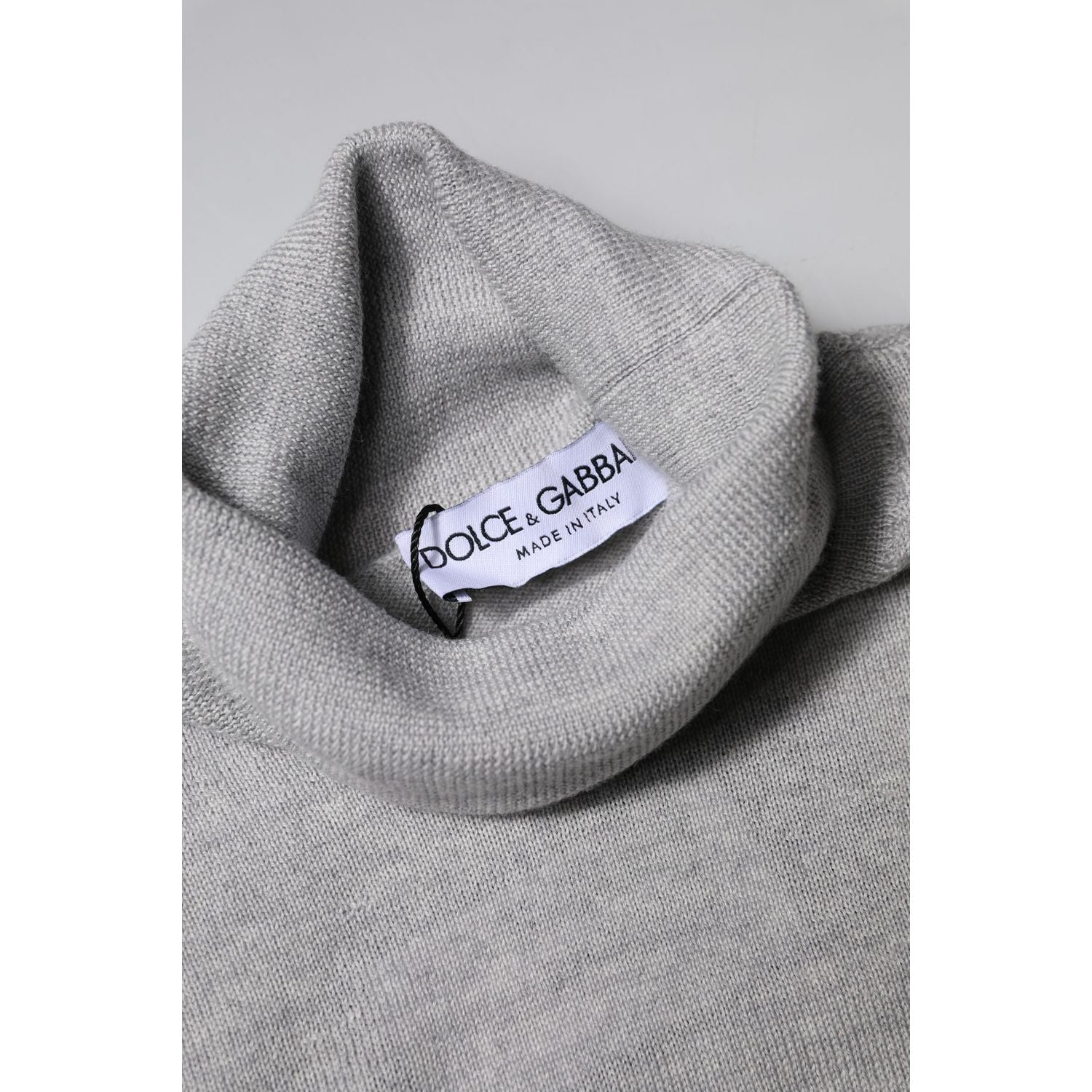 Dolce & Gabbana Gray LongSleeve Turtleneck Pullover Sweater