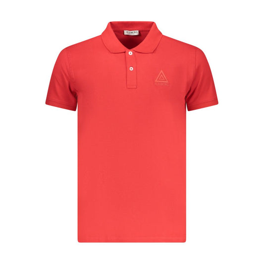 Iceberg Rosso Cotton Mens Polo Shirt