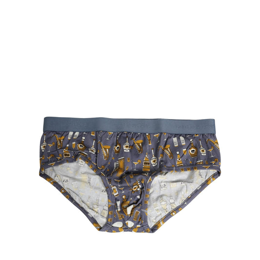 Dolce & Gabbana Gray Jazz Cocktail Men Brando Brief Underwear
